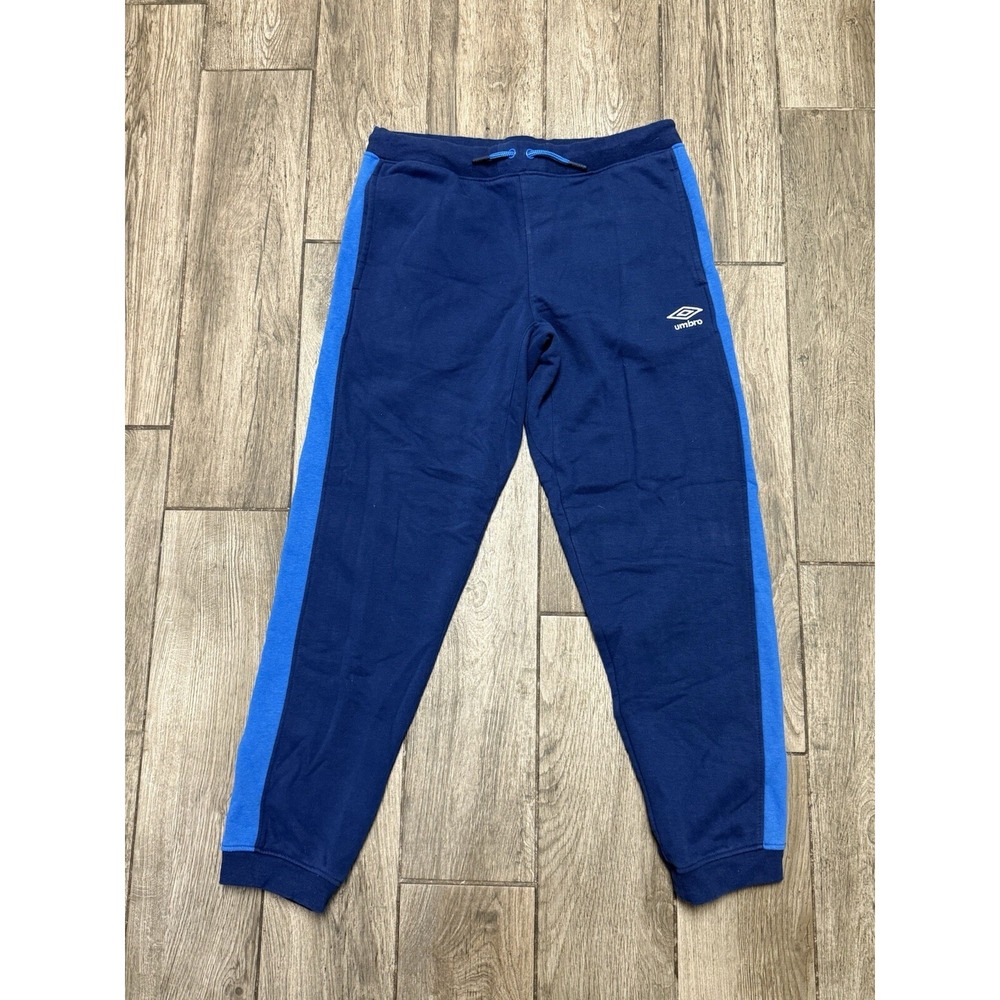 Umbro Pants Men's Medium Y2K Blue Activewear Track/Soccer Sweats
